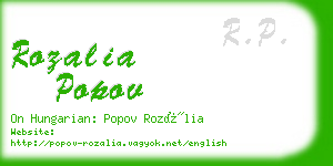 rozalia popov business card